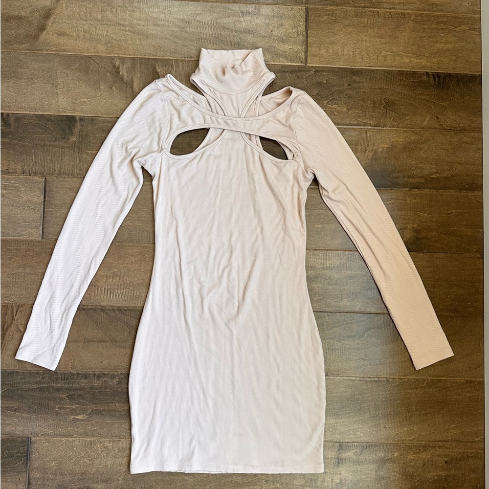 H:ours collar cutout mini dress size medium